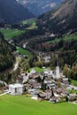 The picturesque little town of Kals am GroÃÅ¸glockner Royalty Free Stock Photo